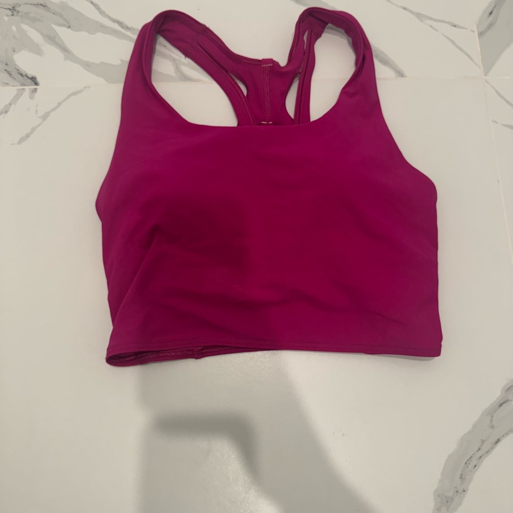Pink Racerback Sports Bra for Intense Workouts